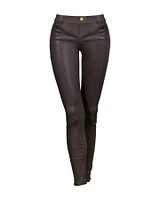 Le Skinny De Jeanne Cropped Coated Jeans