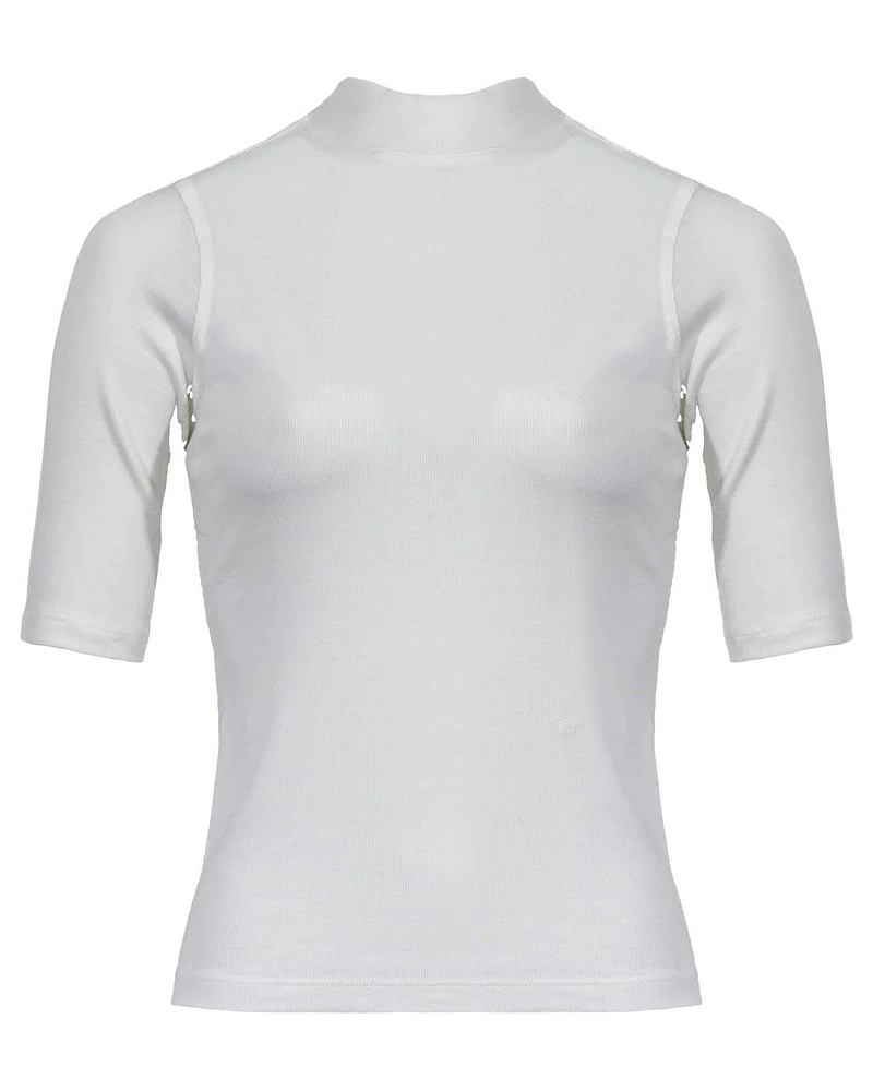 Frame Rib Mockneck Tee