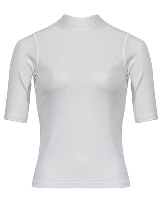 Frame Rib Mockneck Tee