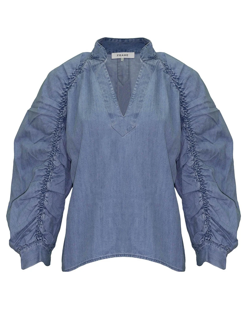 Ruched Cali Popover Shirt