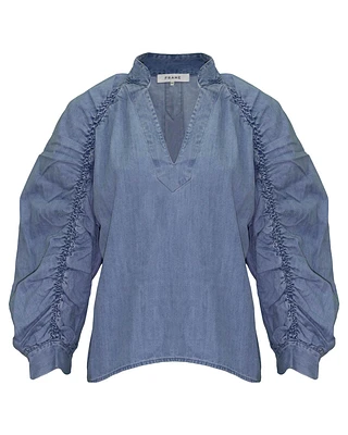 Ruched Cali Popover Shirt