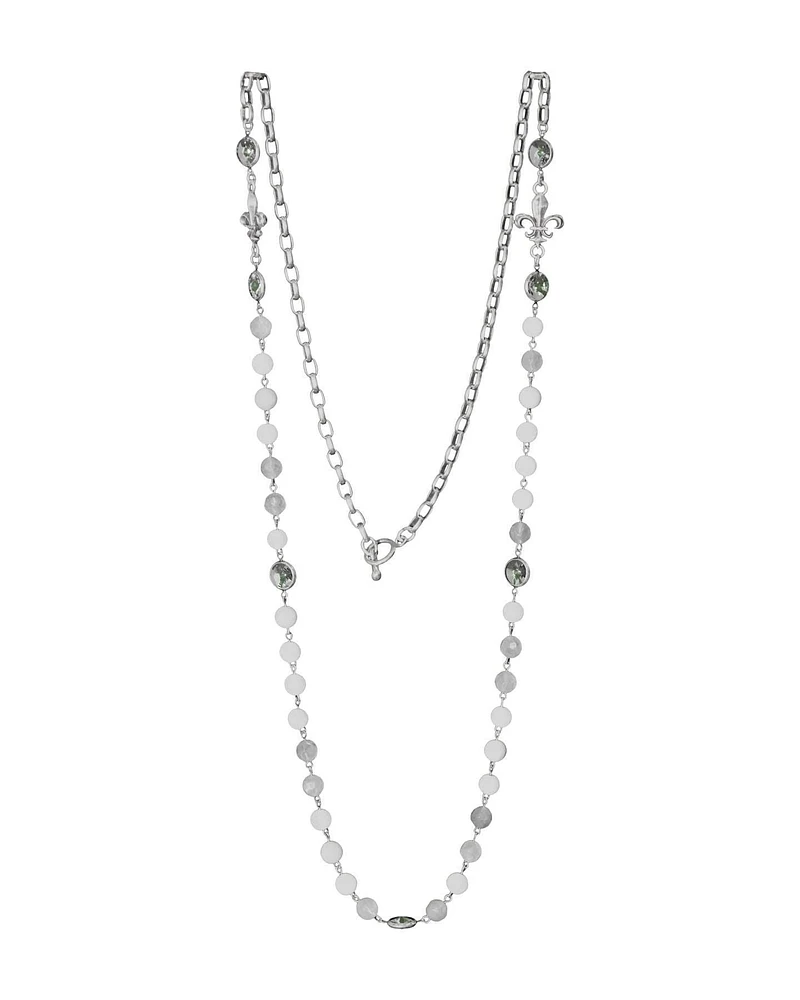 Ashen Silk Mix Necklace