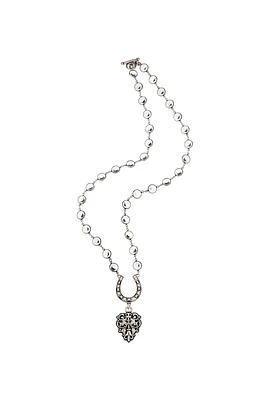 Austrian Crystal Horseshoe Pendant Necklace