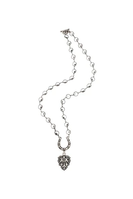 Austrian Crystal Horseshoe Pendant Necklace
