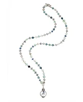Azur Mix Crystal Cabochon Necklace