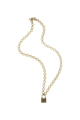 Baby Bubble Chain Lock Necklace