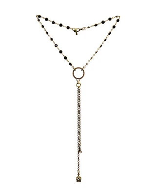 Crown & Eiffel Tower Dangle Necklace