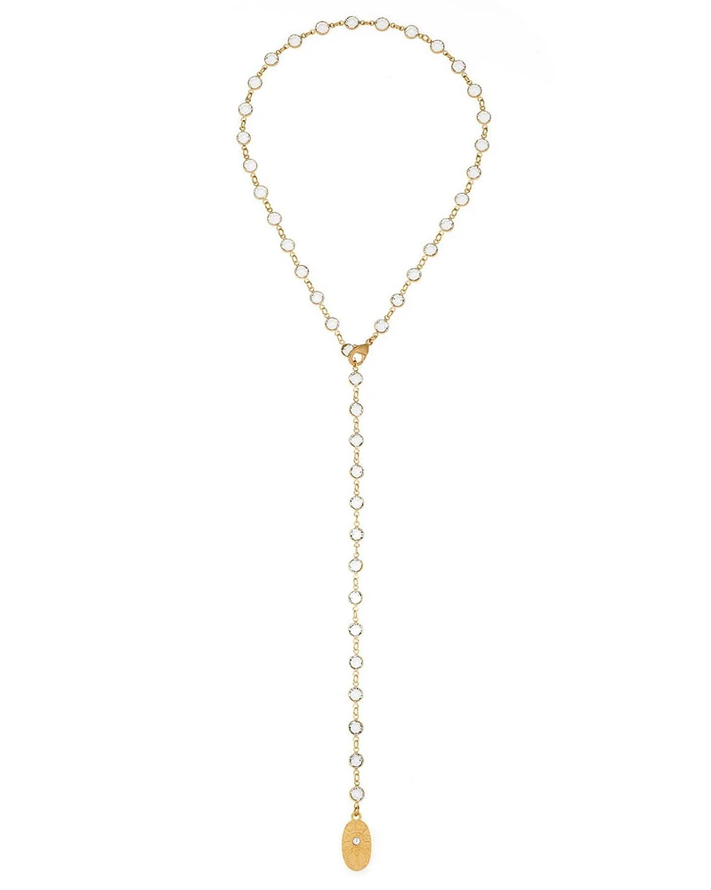 Euro Crystal Gold Lariat