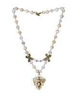 French Filigree Miel Stack Pendant Necklace