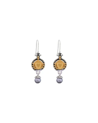 Heart Medal Earrings