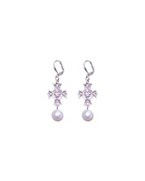 Immacule With Pearl Drop Earrings