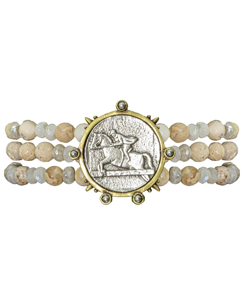 La Lune Mix Cavalier Medal Bracelet