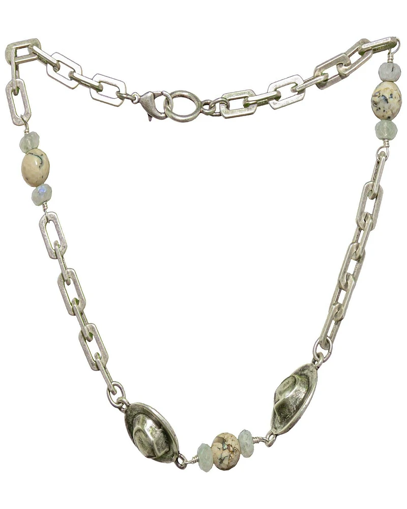 La Lune Mix Cowboy Hat Necklace