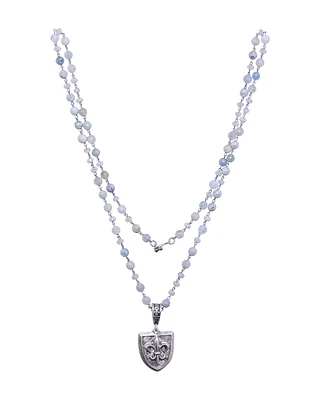 La Mer Mix Cheval Fleur Medal Necklace