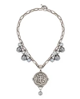 Lyon Fabre Medal Necklace