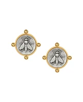Mini Abeille Medal Earrings