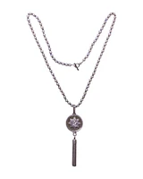 Pearls With Patrie Medal Necklace