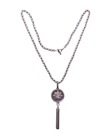 Pearls With Patrie Medal Necklace