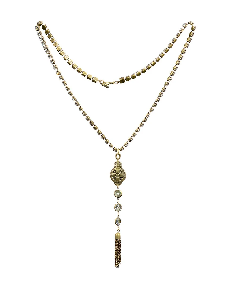 Swarovski Dunkerque Medal Necklace