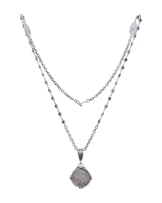 Swarovski Dupuis Medal Necklace