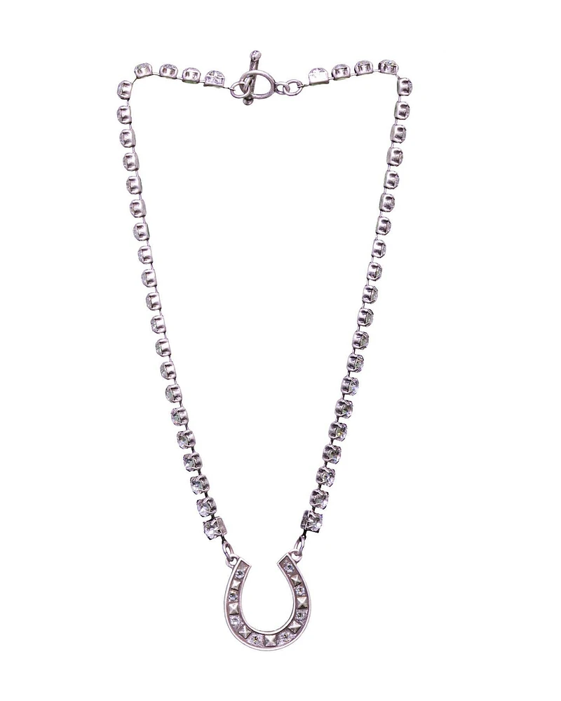 Swarovski With Swarovski Horseshoe Pendant