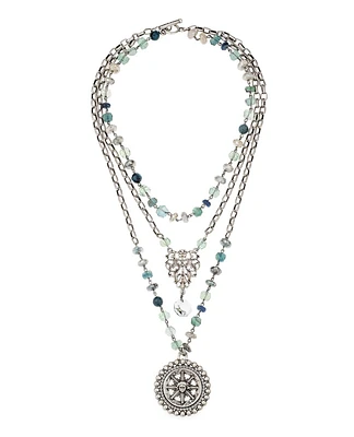 Triple Strand Azur Mix Necklace