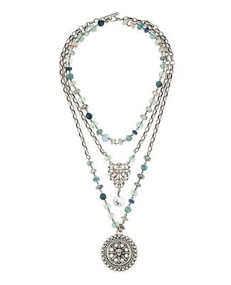 Triple Strand Azur Mix Necklace
