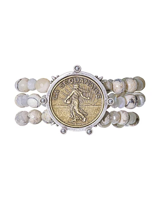 Triple Strand La Lune Mix Bracelet