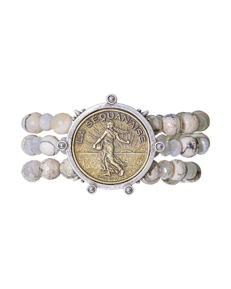 Triple Strand La Lune Mix Bracelet