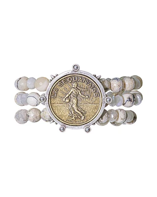 Triple Strand La Lune Mix Bracelet