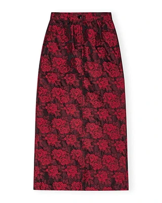 Ganni Botanical Jacquard Long Skirt