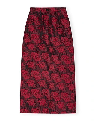 Ganni Botanical Jacquard Long Skirt