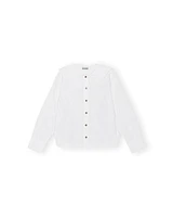 Ganni Cotton Poplin Double Collar Shirt