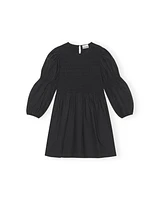 Ganni Cotton Poplin Smock Mini Dress