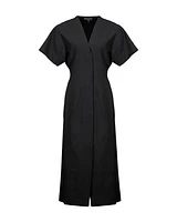 Ganni Drapey Melange Midi Dress