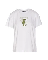 Ganni Ganniland Seahorse Print T-Shirt