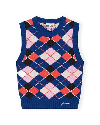 Graphic Sodalite Blue Vest