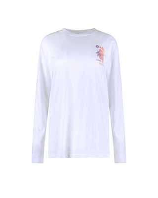 Ganni Long Sleeve Logo Print T-Shirt