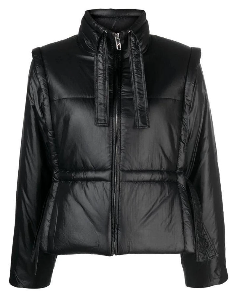 Ganni Shiny Quilt Vest Jacket