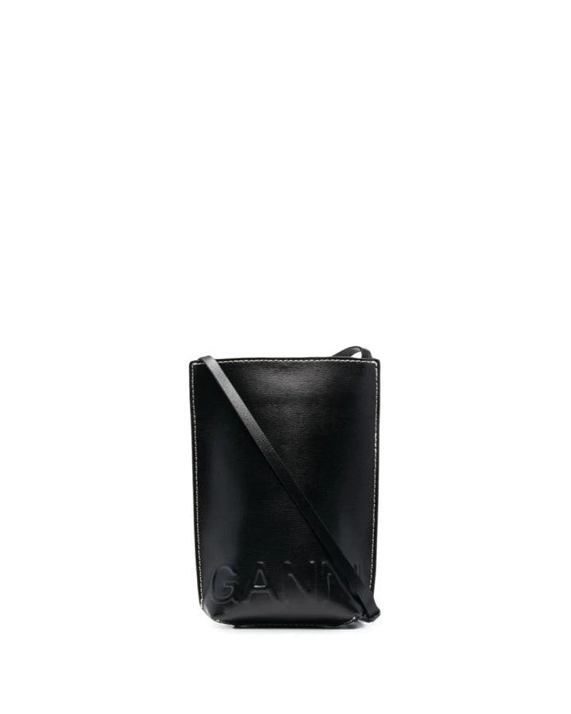 Ganni Small Recycled Leather Crossbody Bag