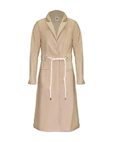 Cord Tie Trench Coat