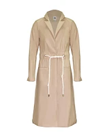 Cord Tie Trench Coat