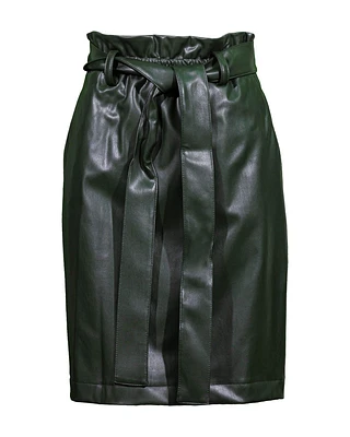 Rakonis-1 Faux Leather Skirt