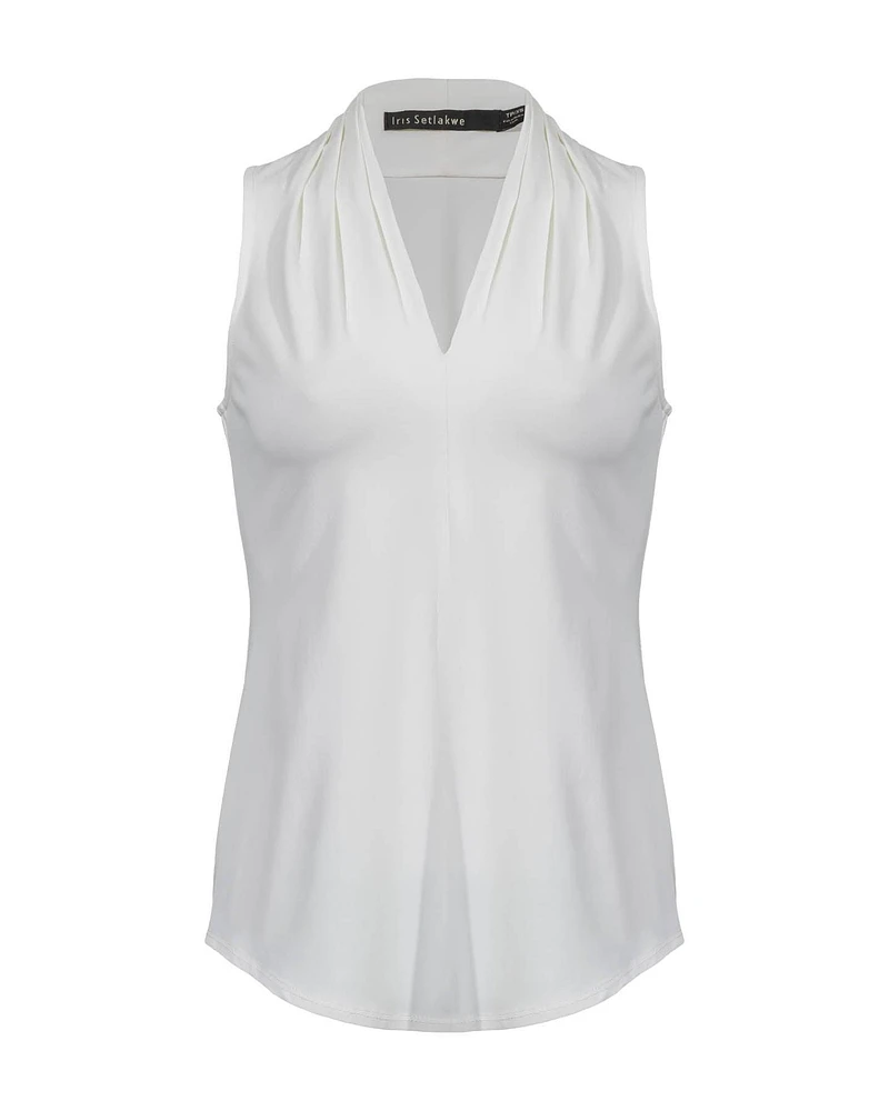 Jersey Pleated Tank Top