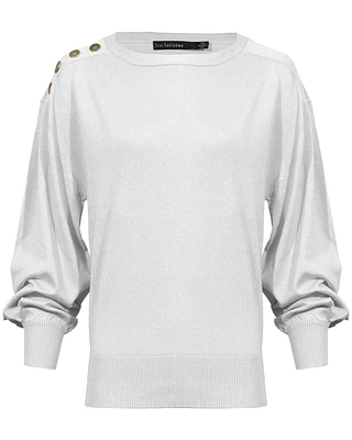 Long Puff Sleeve Pullover