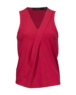 Neck Pleat Tank Top