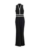 Sleeveless Contrast Trim Jumpsuit