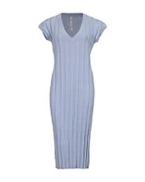 V-Neck Knit Dress