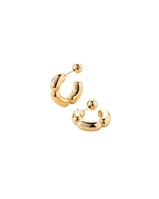 Balloon Link Hoops Small Gold