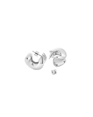 Chunky Doune Hoops Silver